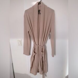 Sofia Cashmere 100% cashmere robe in blush loungewear NWT